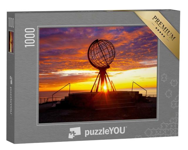 Puzzle 1000 Teile „Sonnenaufgang am Nordkap“