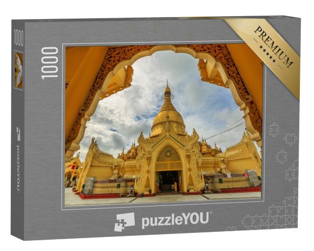 Puzzle 1000 Teile „Sule-Pagode, buddhistische Tempelanlage in Myanmar“