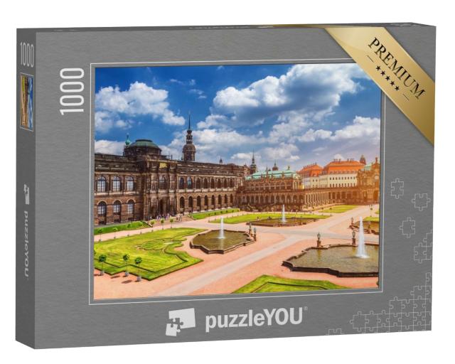 Puzzle 1000 Teile „Dresdner Zwinger, Kunsthalle von Dresden, Sachsen“
