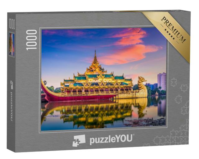 Puzzle 1000 Teile „Wunderschöner Karaweik Palast, Yangon“