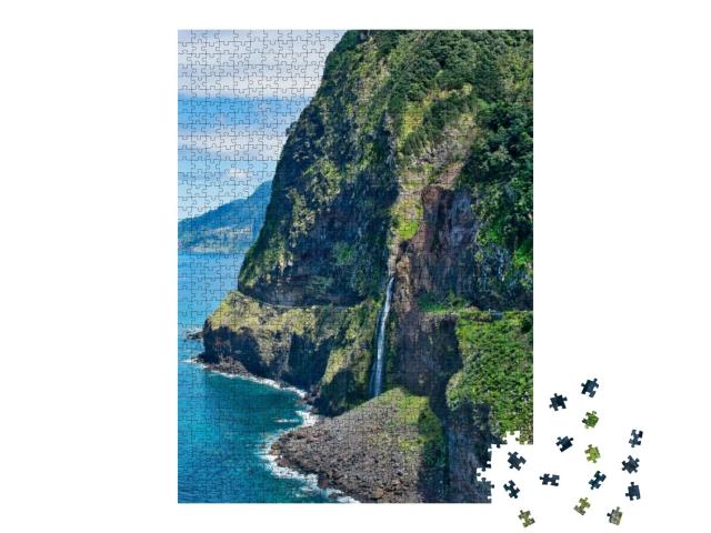 Puzzle 1000 Teile „Brautschleierfälle auf der Insel Madeira, Portugal“