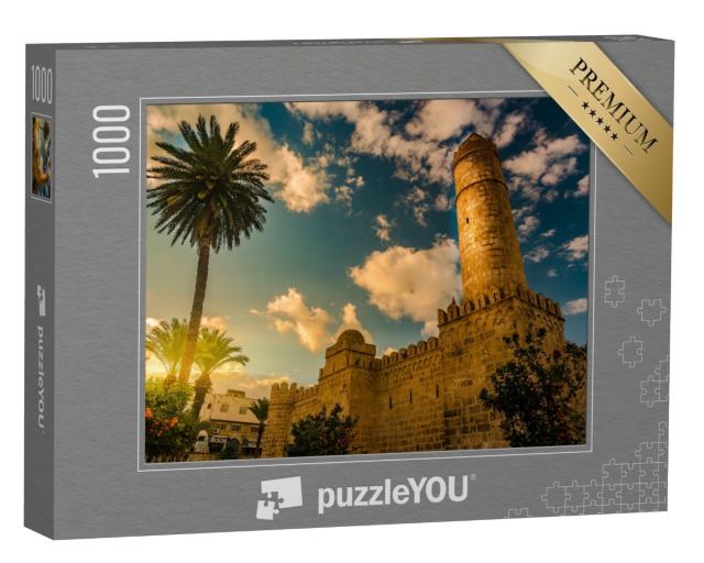 Puzzle 1000 Teile „Blick von den Mauern der Festung von Ribat von Sousse in Tunesien“