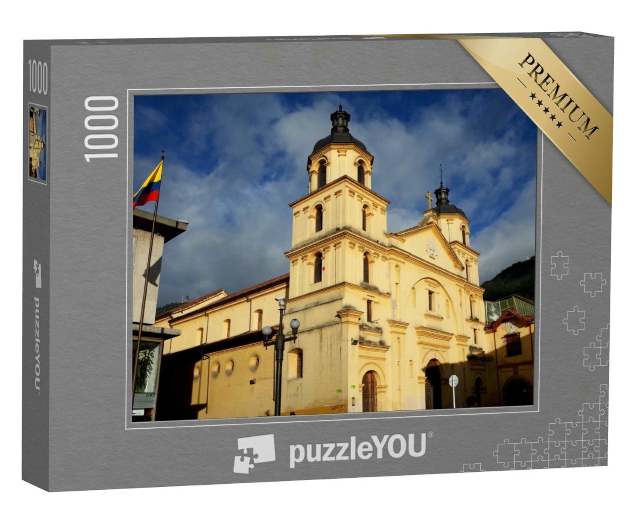 Puzzle 1000 Teile „Candelaria: eine berühmte Kirche in Bogota, Kolumbien“
