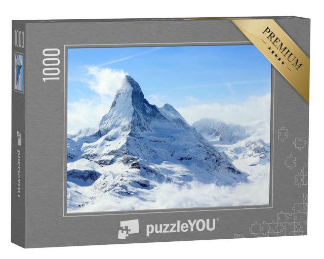 Puzzle 1000 Teile „Winterliches Matterhorn im Nebel“