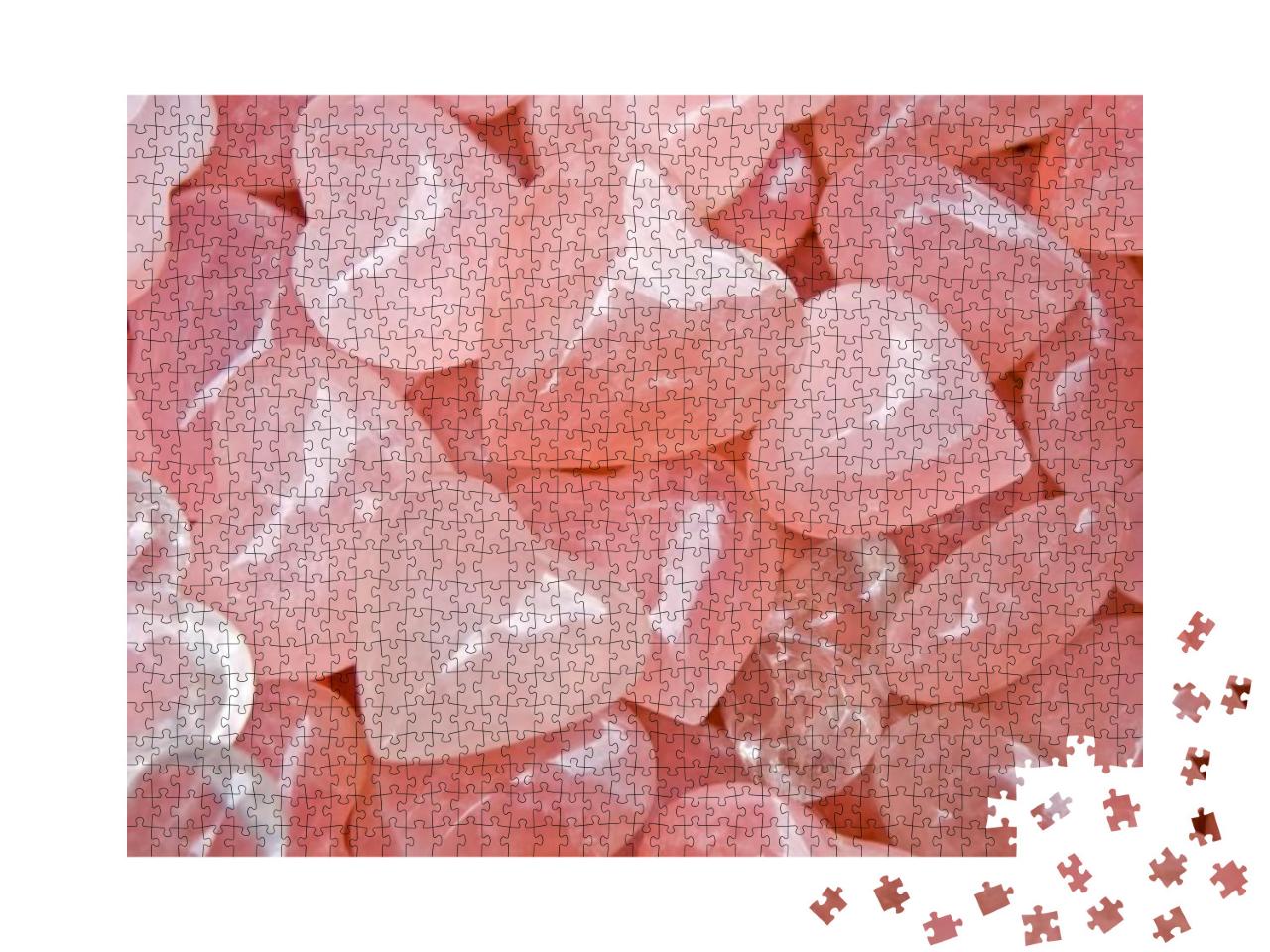 Puzzle 1000 Teile „Herzförmiger Rosenquarz“