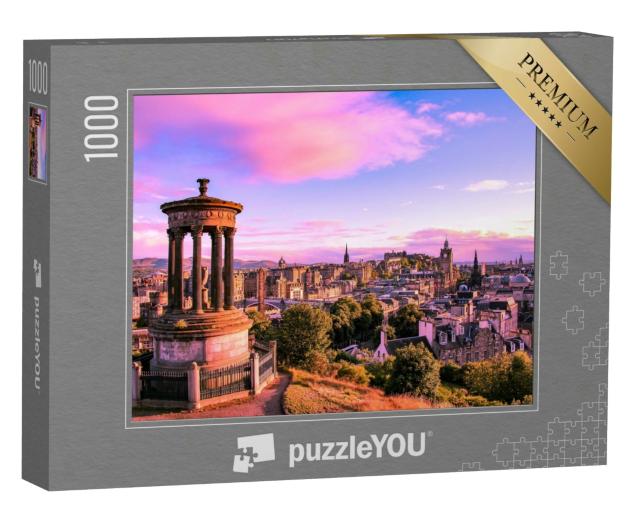 Puzzle 1000 Teile „Skyline von Edinburgh, Schottland“