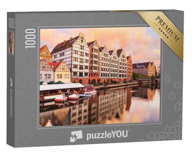 Puzzle 1000 Teile „Malerische Altstadt von Danzig, Polen“