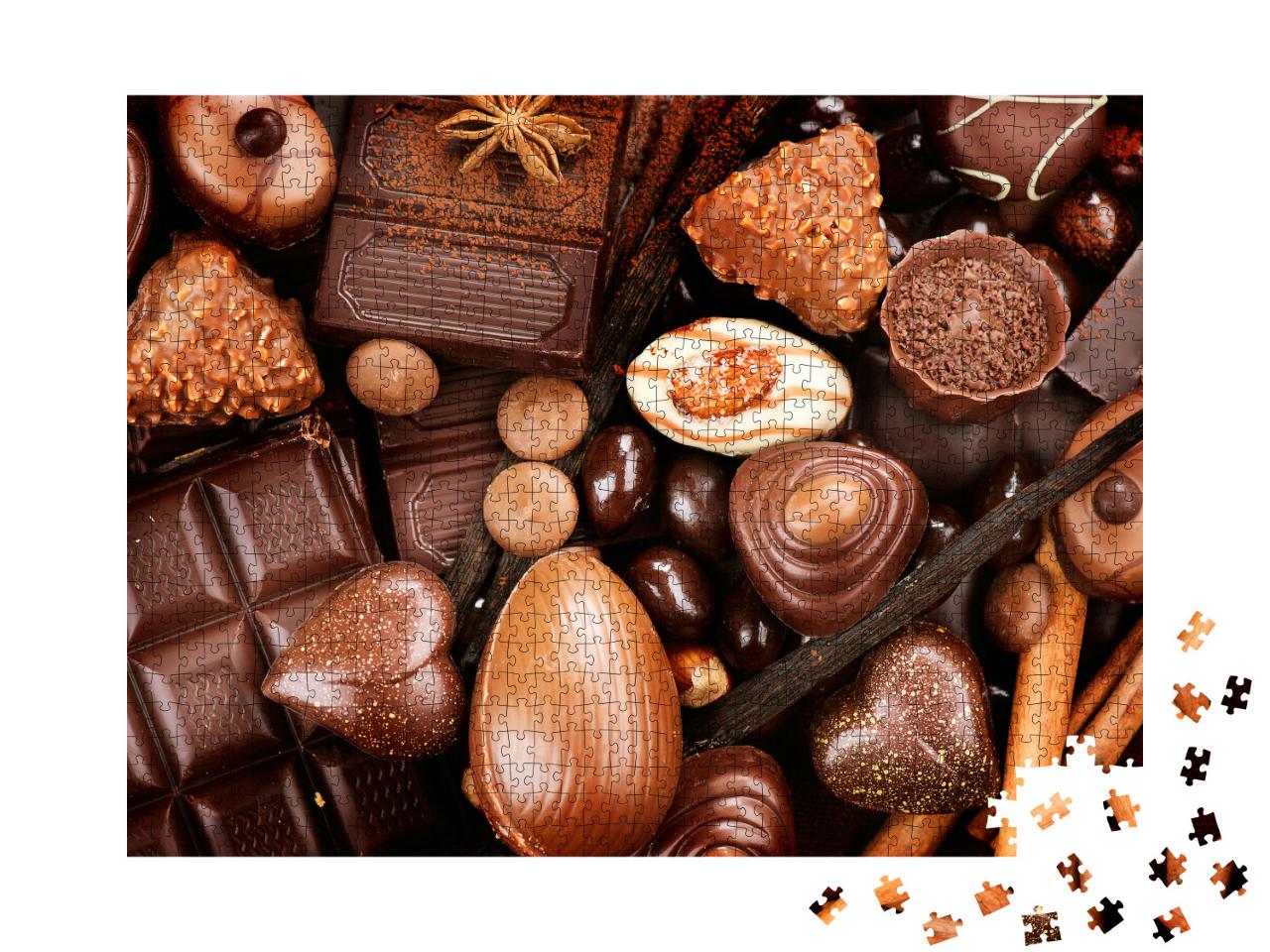 Puzzle 1000 Teile „Pralinen und Schokolade“