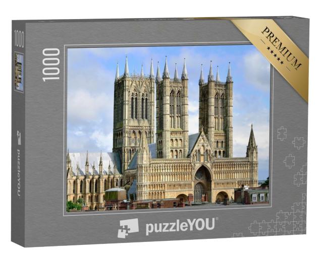 Puzzle 1000 Teile „Kathedrale von Lincoln in England“