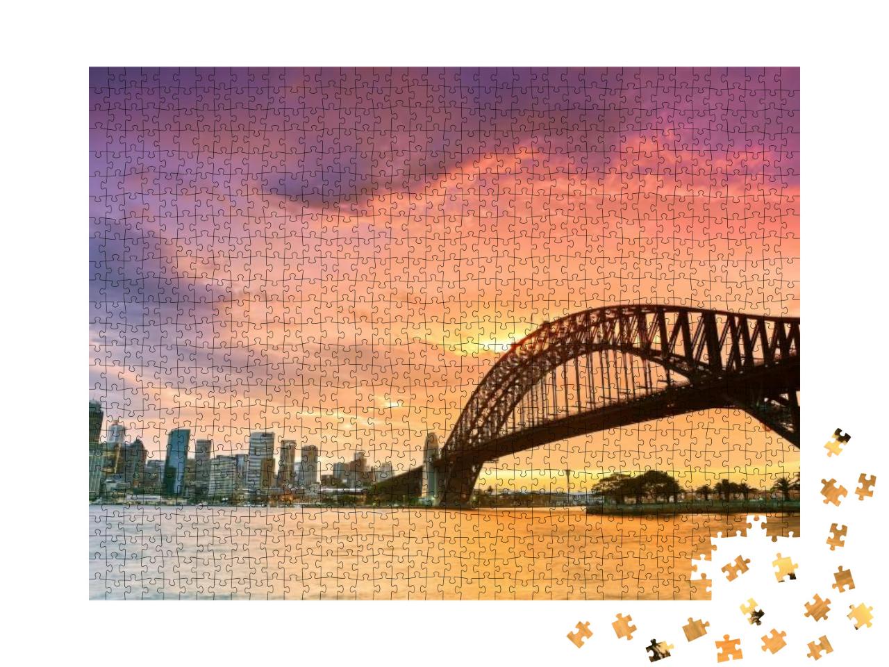 Puzzle 1000 Teile „Sydney Harbour von Kirribilli in Nord-Sydney aus gesehen“