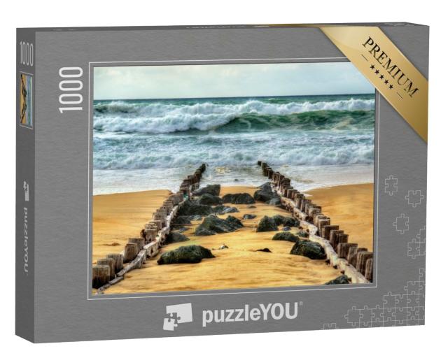 Puzzle 1000 Teile „Strand am Atlantik bei Seignosse - Frankreich, Aquitaine“