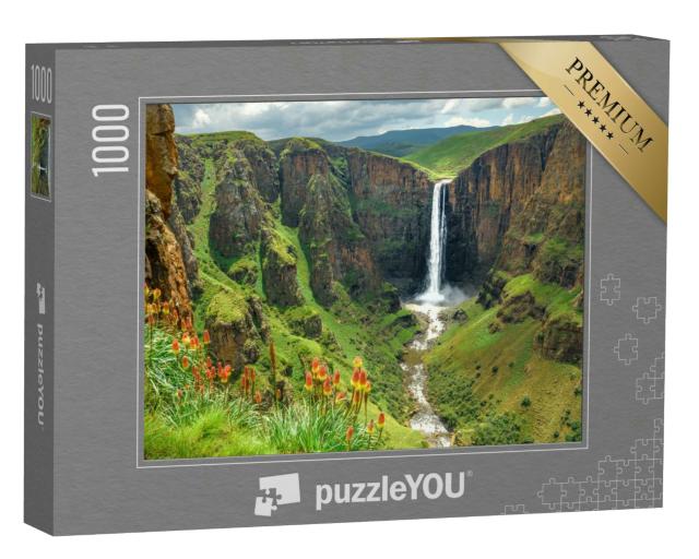 Puzzle 1000 Teile „Maletsunyane-Wasserfall in Lesotho, Afrika “