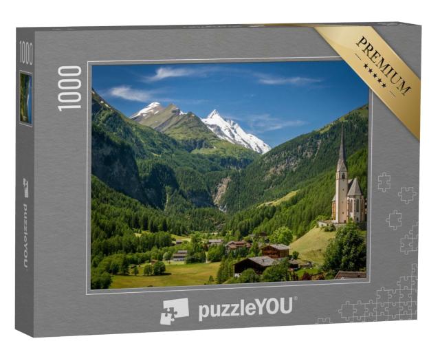Puzzle 1000 Teile „Stadt Heiligenblut unter dem Großglockner, Österreich“
