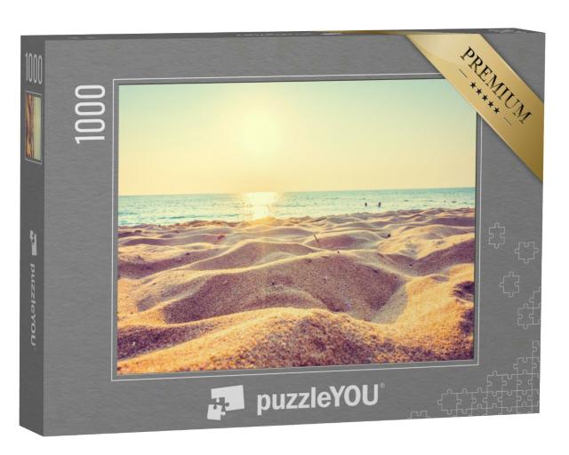Puzzle 1000 Teile „Sonnenuntergang am Meer“