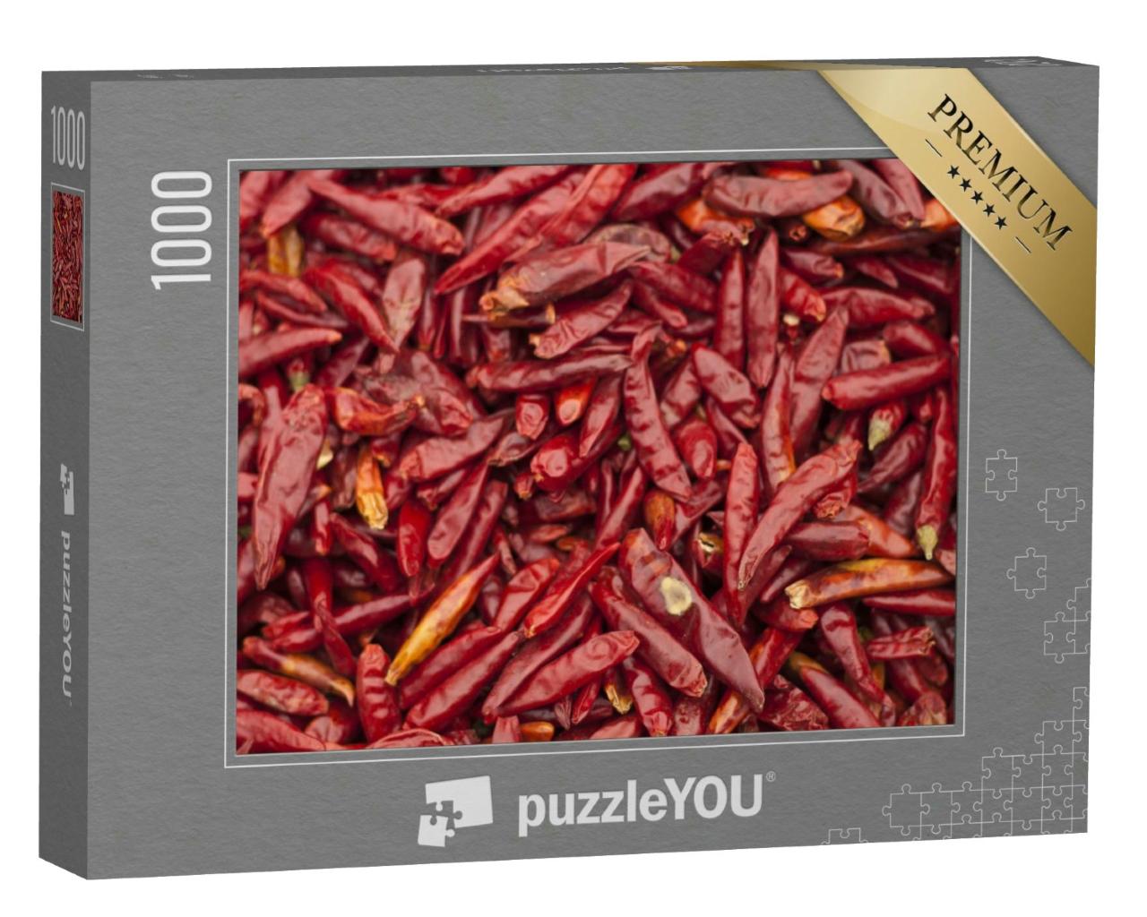 Puzzle 1000 Teile „Getrocknete Chili“