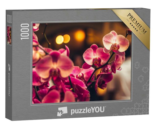 Puzzle 1000 Teile „Purpurfarbene Orchidee“