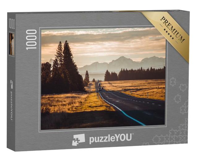 Puzzle 1000 Teile „Roadtrip in den Bergen von Neuseeland“