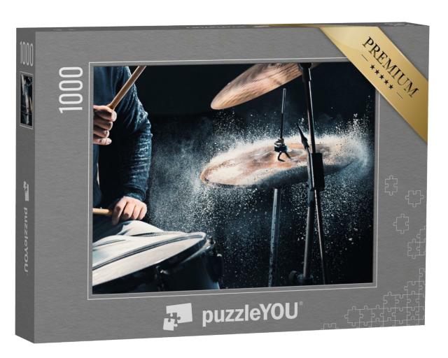 Puzzle 1000 Teile „Schlagzeuger an seinem Instrument“