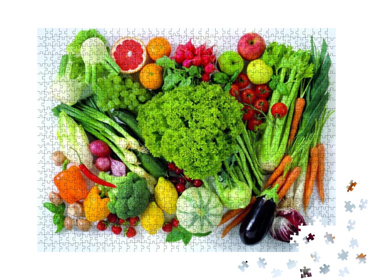 Puzzle 1000 Teile „Gemüseplatte“