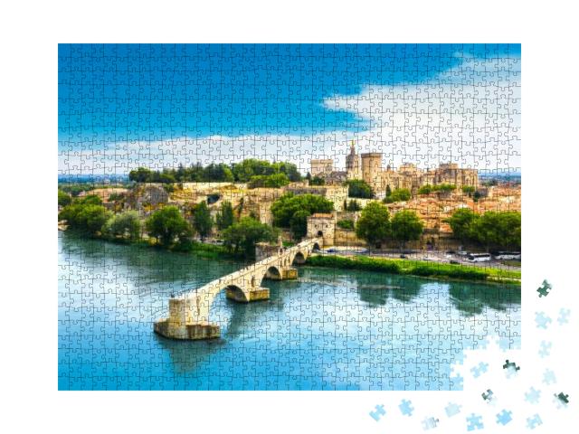 Puzzle 1000 Teile „Saint Benezet Brücke, Avignon, Frankreich“
