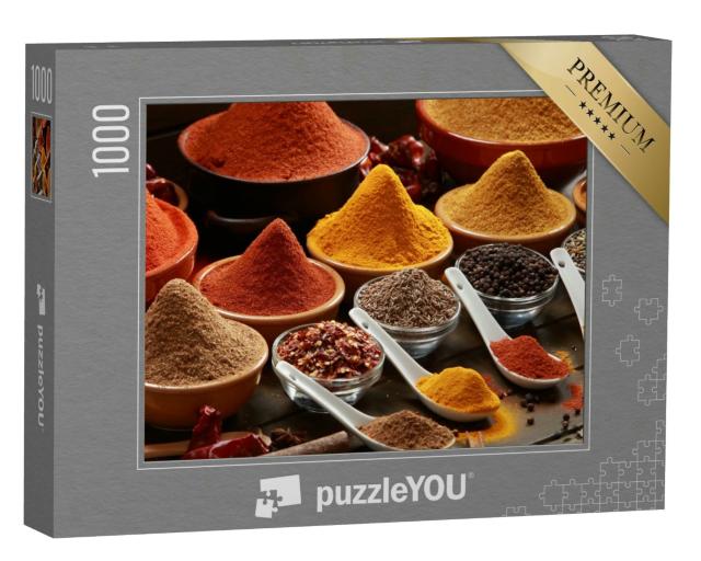 Puzzle 1000 Teile „Indische und asiatische Kräuter und Gewürze“