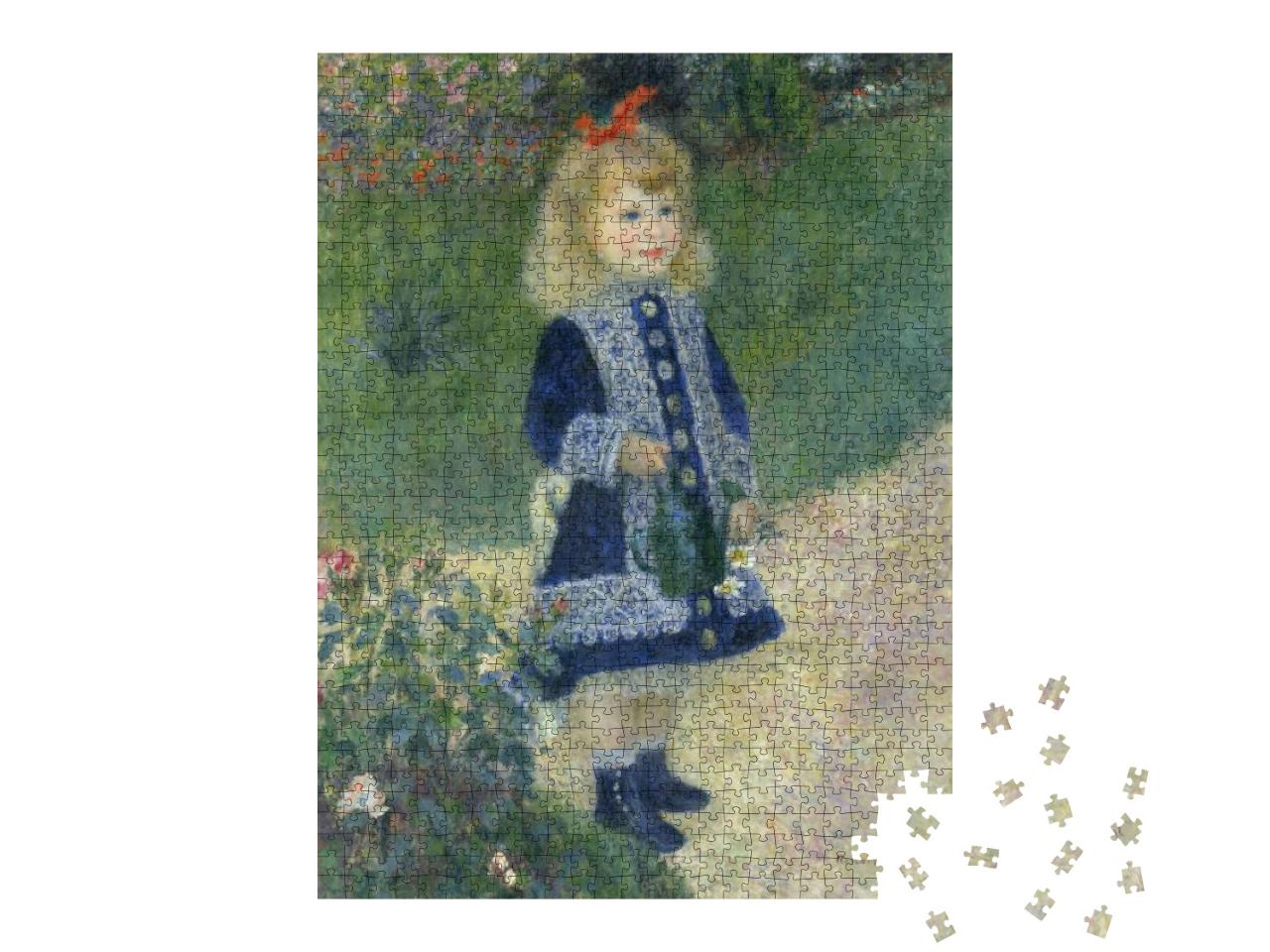 Puzzle 1000 Teile „Das Mädchen mit der Gießkanne, Auguste Renoir 1876“