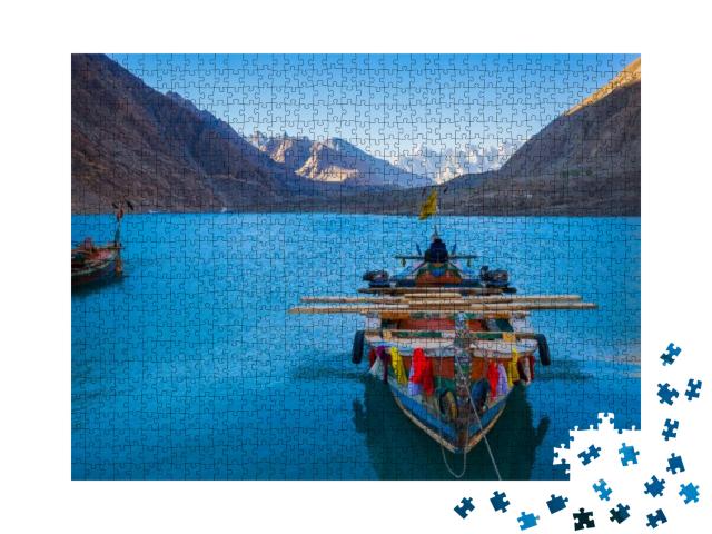 Puzzle 1000 Teile „Attabad See im Norden von Pakistan“