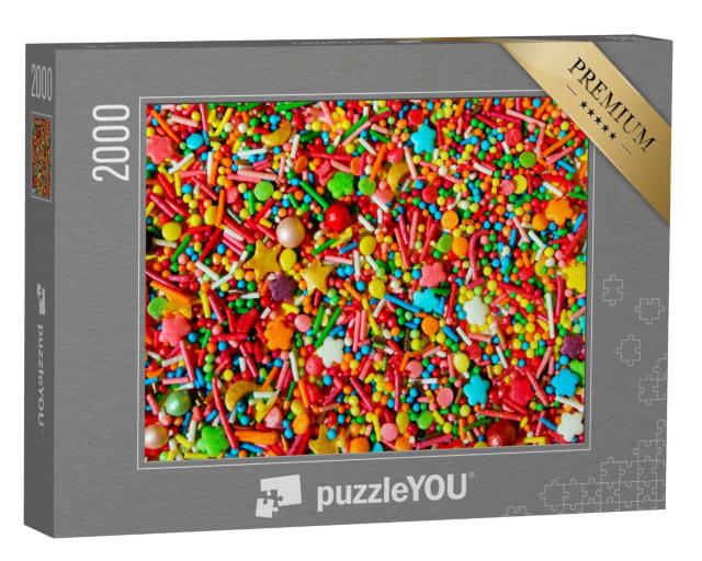 Puzzle 2000 Teile „Bunte Zuckerstreusel“