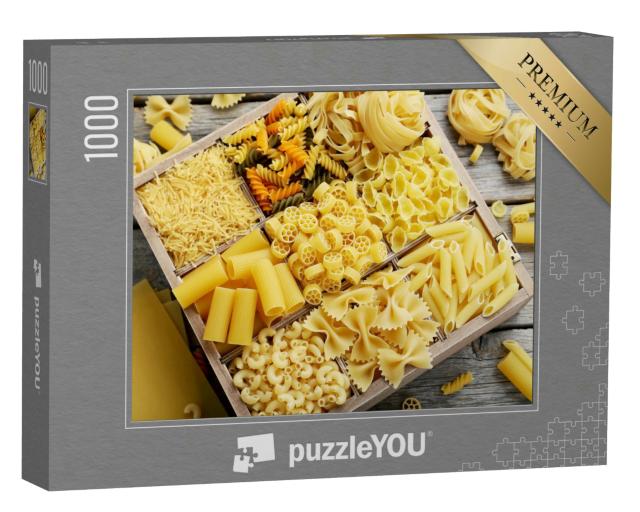 Puzzle 1000 Teile „Verschiedene Arten von Nudeln “