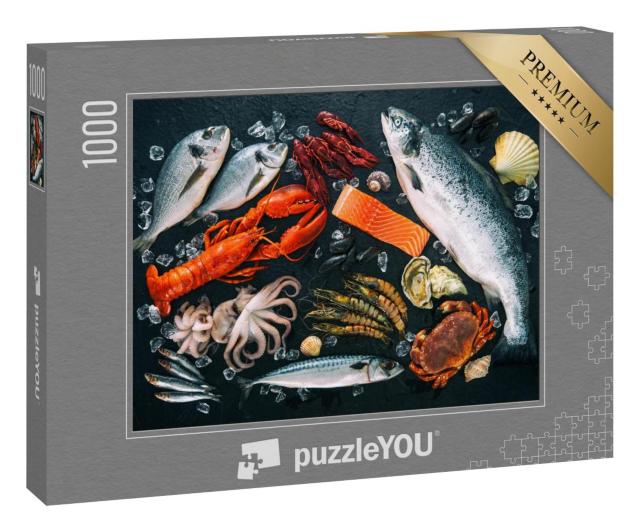 Puzzle 1000 Teile „Frischer Fisch und Meeresfrüchte“