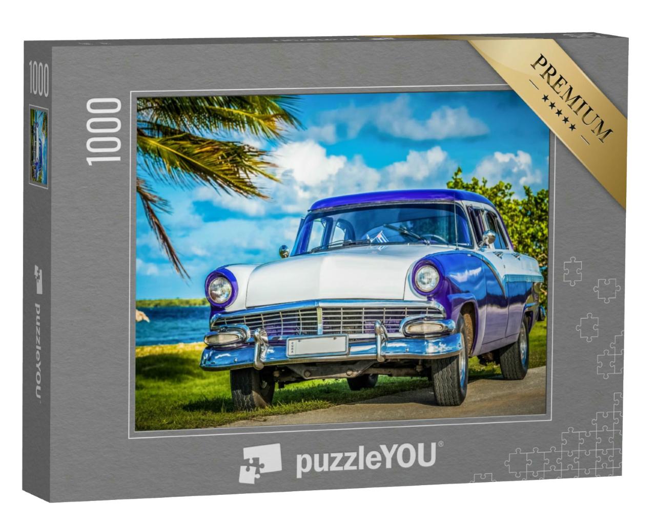Puzzle 1000 Teile „Amerikanischer Oldtimer, Havanna, Kuba“