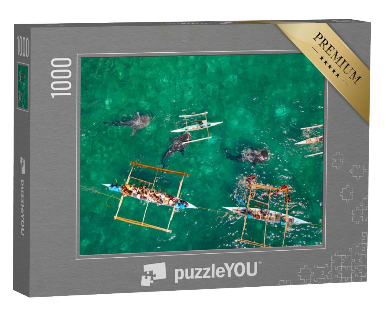Puzzle 1000 Teile „Walhaie auf den Philippinen“