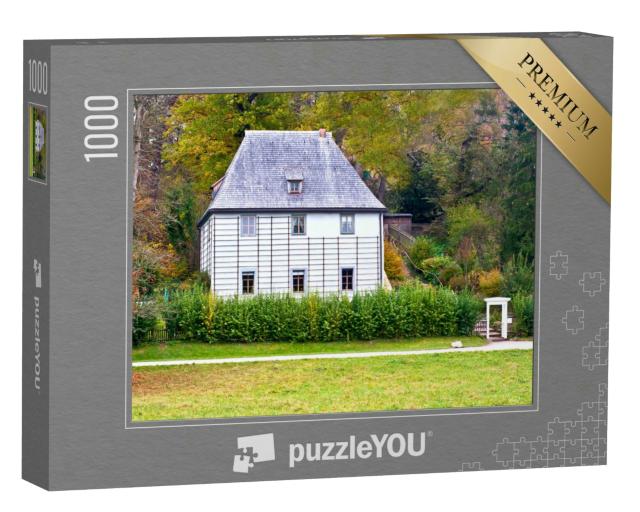 Puzzle 1000 Teile „Das Gartenhaus von Johann Wolfgang von Goethe in Weimar, Deutschland“