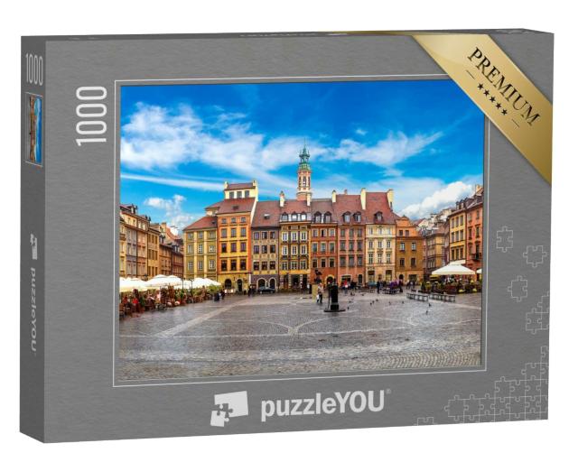 Puzzle 1000 Teile „Altstädter Platz von Warschau im Sommer, Polen“