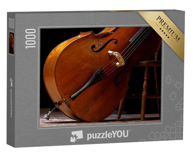 Puzzle 1000 Teile „Nahaufnahme: Ein Kontrabass“