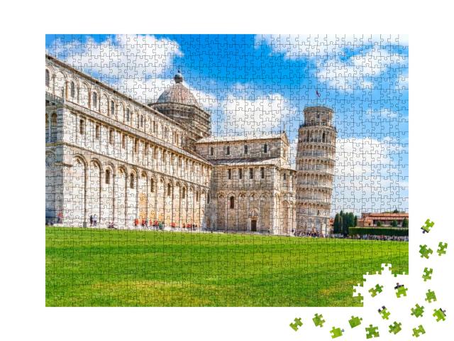 Puzzle 1000 Teile „Dom und schiefer Turm, Pisa, Toskana“