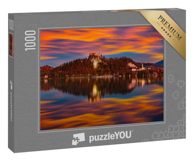 Puzzle 1000 Teile „Ein slowenisches See im Herbst“