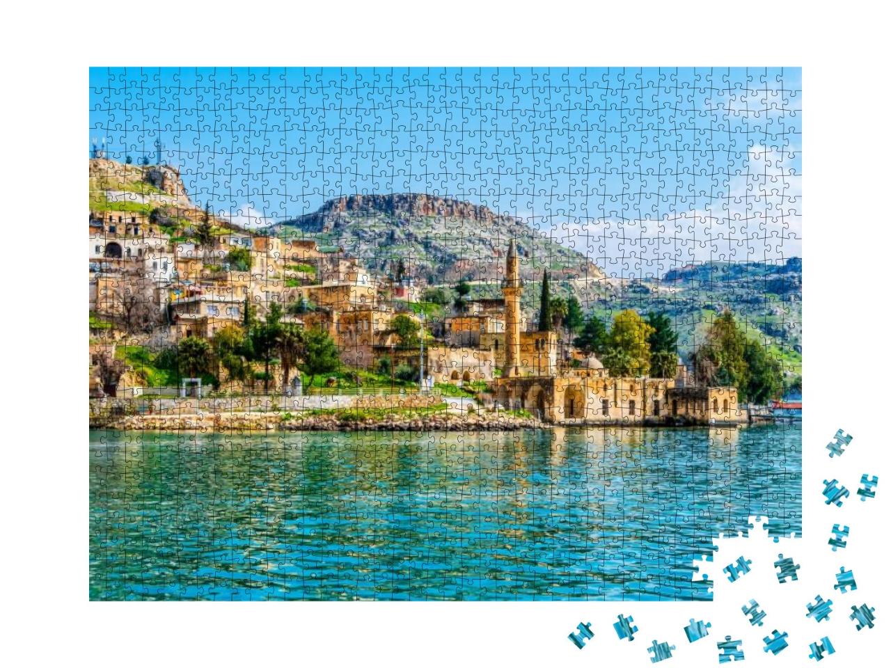 Puzzle 1000 Teile „Idyllisches altes Dorf Halfeti, Türkei“