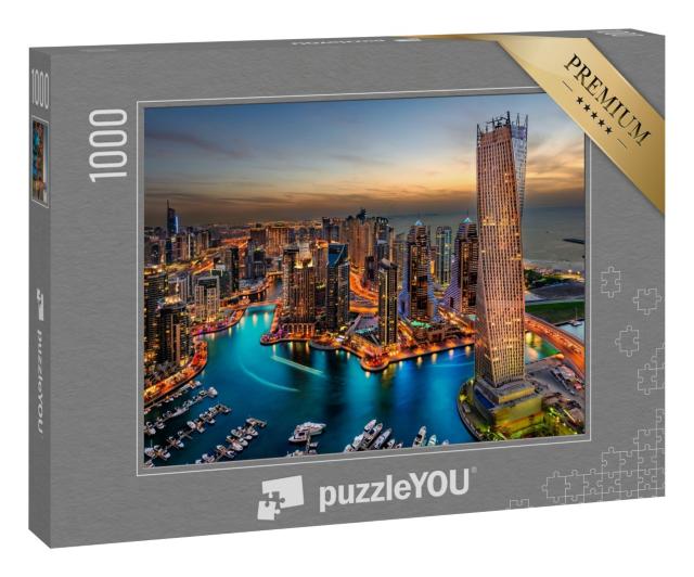 Puzzle 1000 Teile „Die Schönheit des Hafens nur von oben“