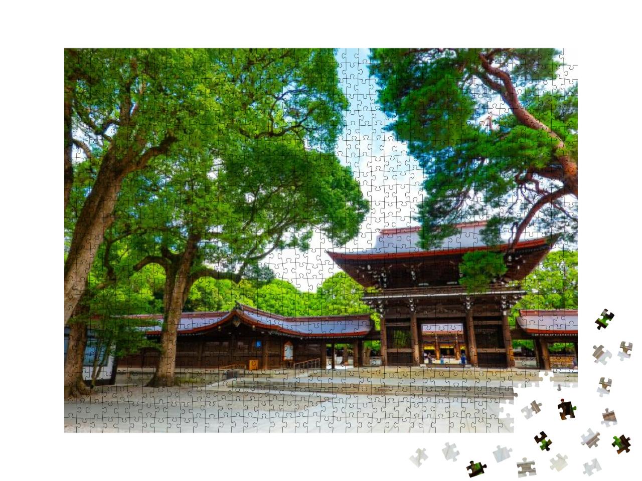 Puzzle 1000 Teile „Mejii-Jingu-Schrein: ein Monument nahe Tokio, Japan“