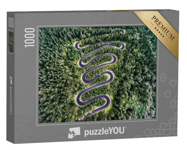 Puzzle 1000 Teile „Bergpass in Transsilvanien, Rumänien“