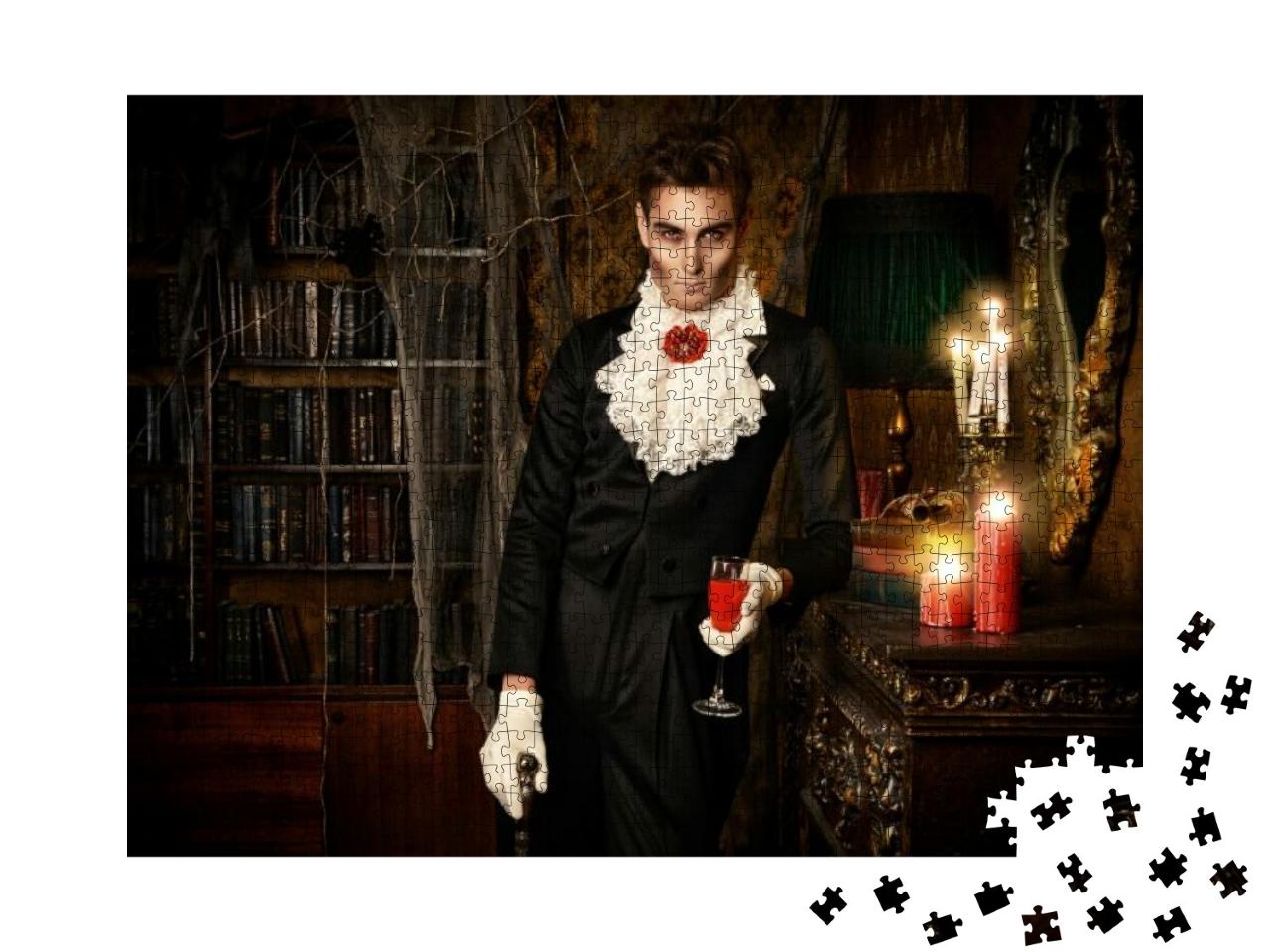 Puzzle 1000 Teile „Ein Vampir im eleganten Frack“