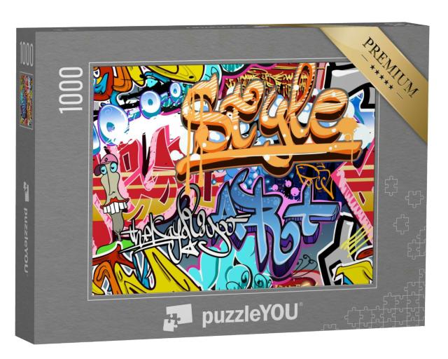 Puzzle 1000 Teile „Graffiti-Wand“