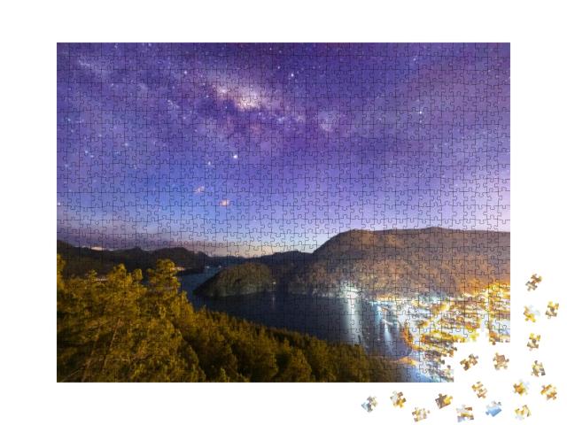 Puzzle 1000 Teile „Die Milchstraße über San Martin de los Andes, südliche Hemisphäre“