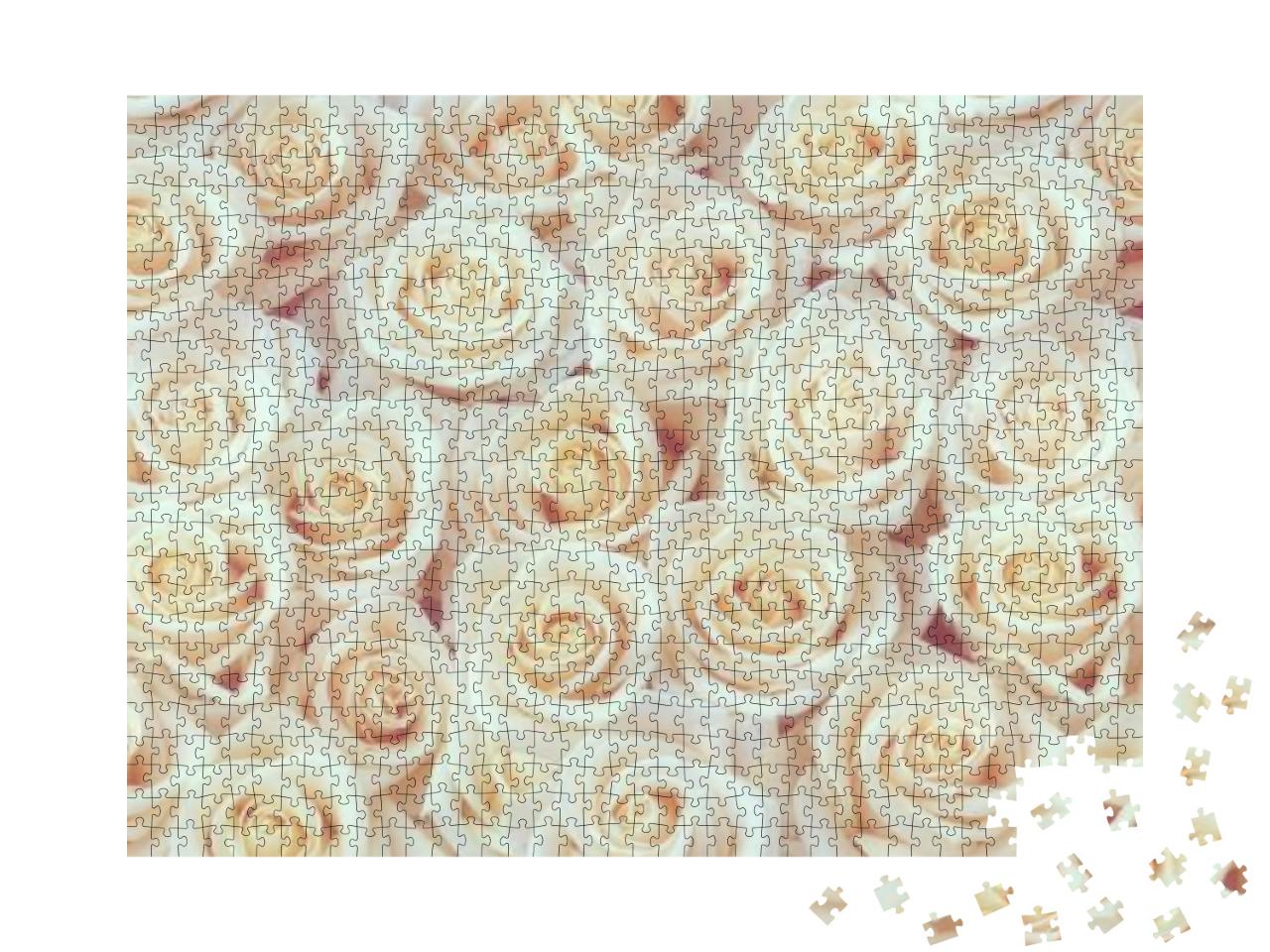 Puzzle 1000 Teile „Weiße Rosen“