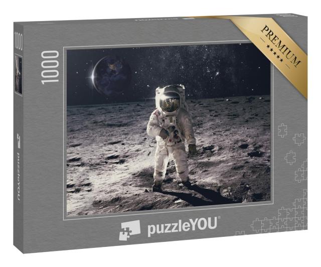 Puzzle 1000 Teile „Ein Astronaut mit Weltraumhintergrund“