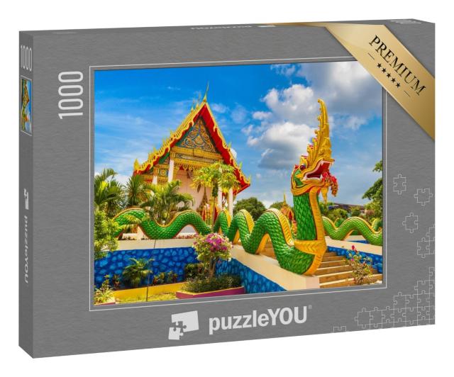 Puzzle 1000 Teile „Drachenstatue am Karon-Tempel auf Phuket, Thailand“