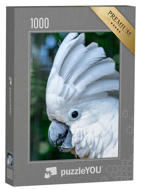Puzzle 1000 Teile „Der Weiße Kakadu, Cacatua alba“