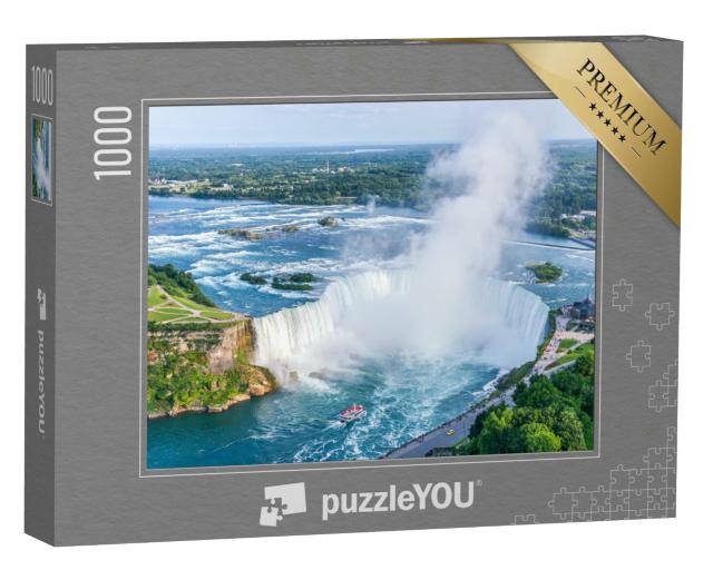 Puzzle 1000 Teile „Niagarafälle Luftaufnahme, Kanada“