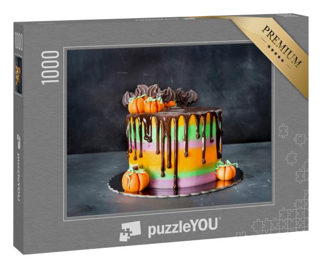 Puzzle 1000 Teile „Kreative Halloween-Torte“